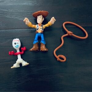 Imaginext Figures Featuring Disney Pixar Toy Story Forky & Woody 2-Piece Bundle